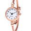 Women's Watches Bracelet Style Opening Simple Retro Art Fashion Watches Women's Fashion Quartz Watch Relogio Feminino（Rose gold belt） - Korvel