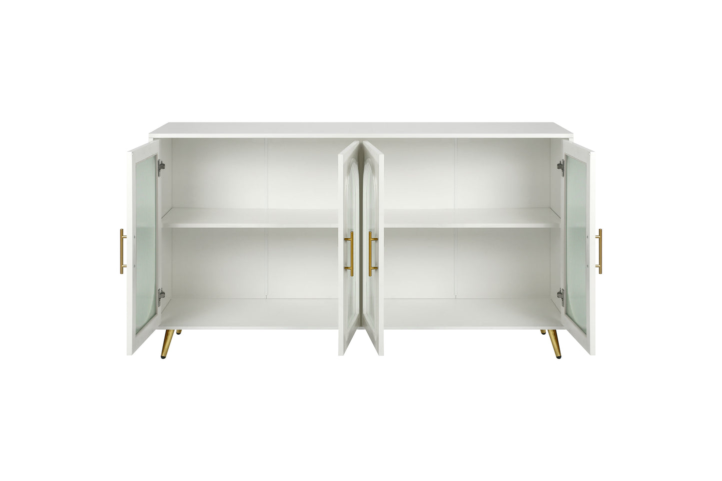 Premium Wood TV Stand for 65+ Inch TVs with Storage