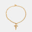 18K Gold-Plated Stainless Steel Cross Necklace - Korvel