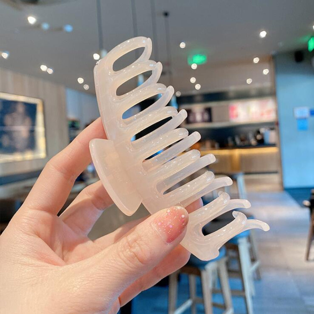 Elegant Korean Large Acrylic Hair Claw for Women