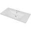 36" Single Bathroom Vanity Top with White Basin  3-Faucet Holes Ceramic  White - Korvel