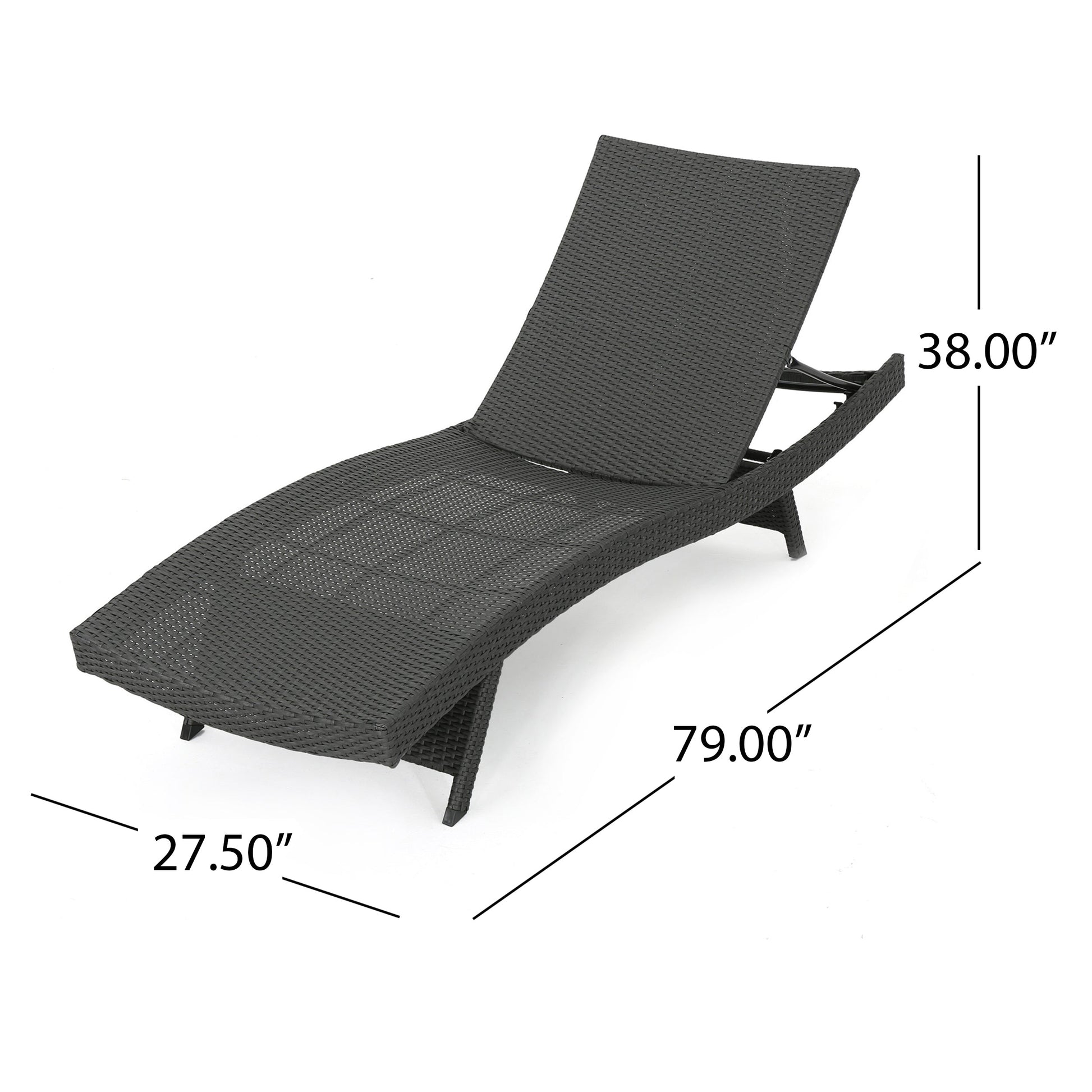 SALEM PE WICKER CHAISE LOUNGE - Korvel
