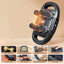 Vibrator Heated Fascial Gun Kneading Massage 6 Head Back Massage Gun For Muscles - Korvel