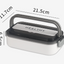 Microwave-heatable 316 stainless steel sealed single-layer compartment insulation lunch box lunch box bento box - Korvel