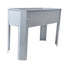 Elevated garden bed, metal elevated outdoor flowerpot box, suitable for backyard and terrace, large flowerpot Grey + Steel - Korvel
