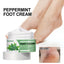 Crème pour les pieds à la menthe poivrée pour des pieds doux et lisses