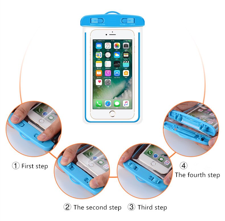 Waterproof Case for Samsung Galaxy s8 J5 s4 s5 s6 s7 Grand Prime Case Underwater Luminous Pouch Cas - Korvel