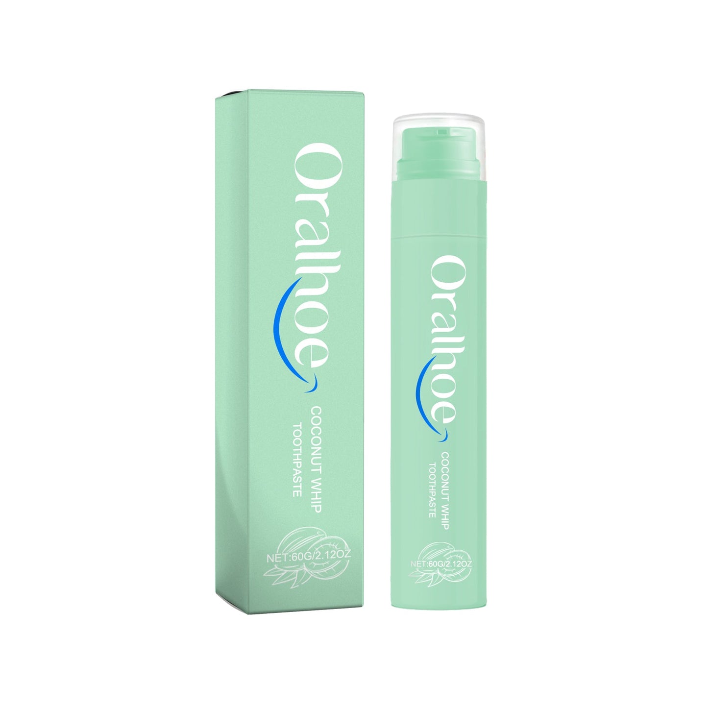 Coconut Whip Toothpaste, Multi-Flavor Teeth Clean Teeth Yellow Tartar Fresh Breath Beautiful Teeth - Korvel