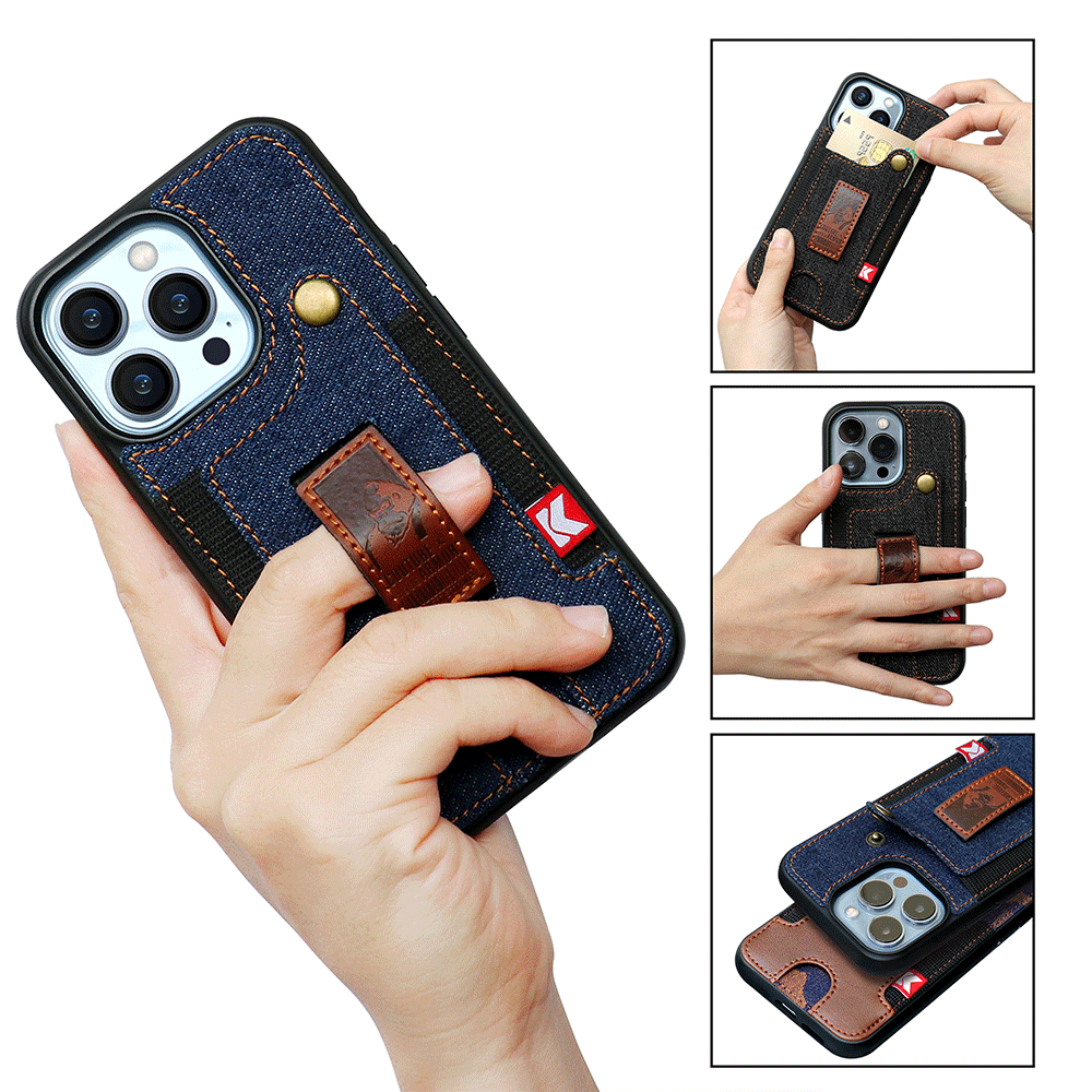 For iPhone 13pro Case Apple 14 Plug-in Wristband Phone Cover iPhone 14 Case - Korvel