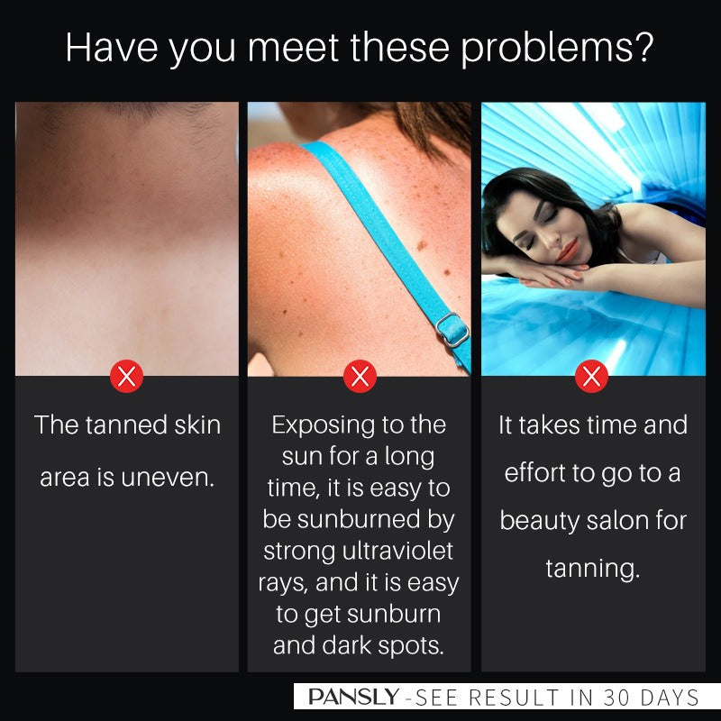Mei Hei Shui Wheat Color Sun Free Natural Black Effect Fixed Color Mousse Self Tanning Drops - Korvel