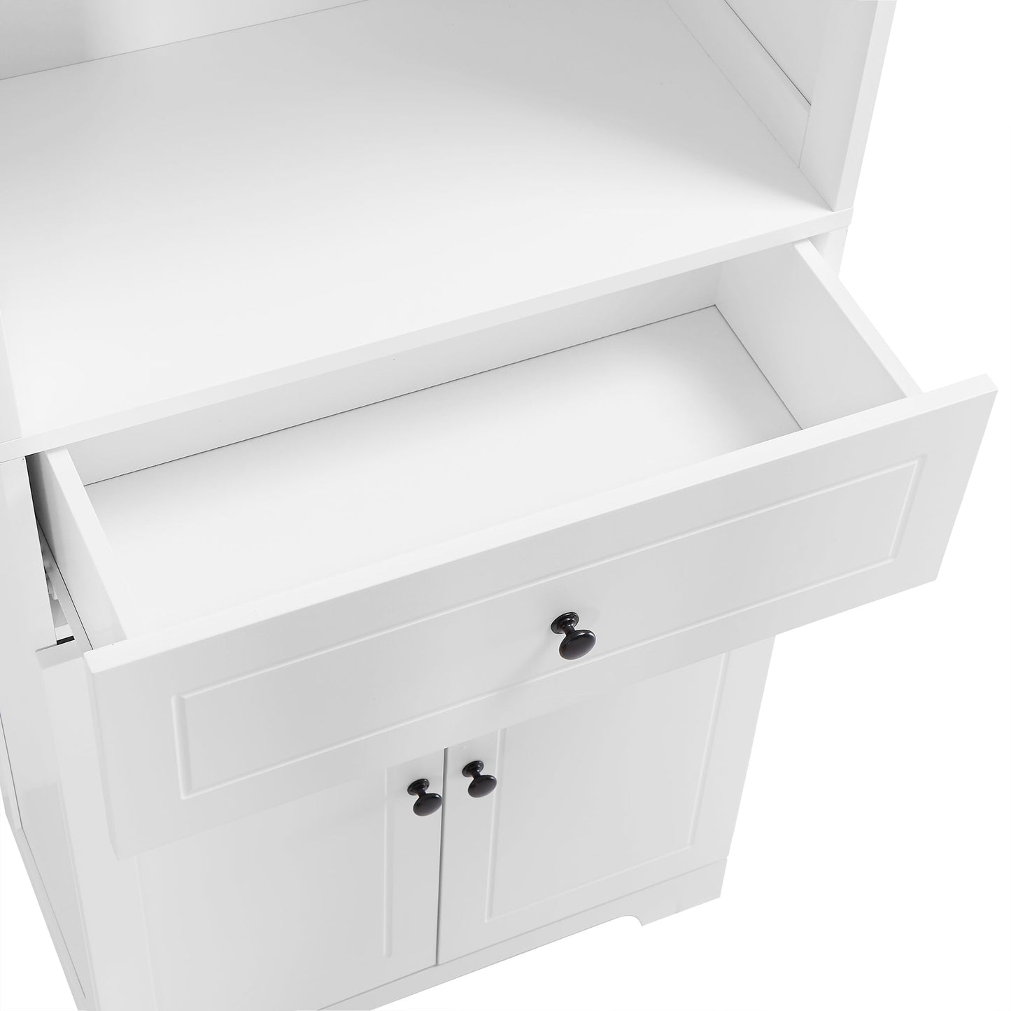 Elegant Tall Bathroom Cabinet with Ample Storage Space