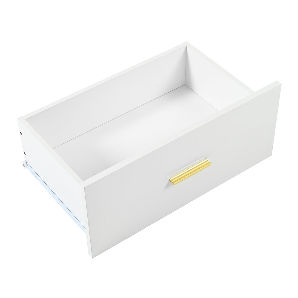 Modern White 9-Drawer Dresser for Bedroom - Ample Storage Wide Chest of Drawers, Sturdy & Safe - Korvel