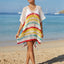 Cutout Striped Cover-Up with Tassel - Korvel