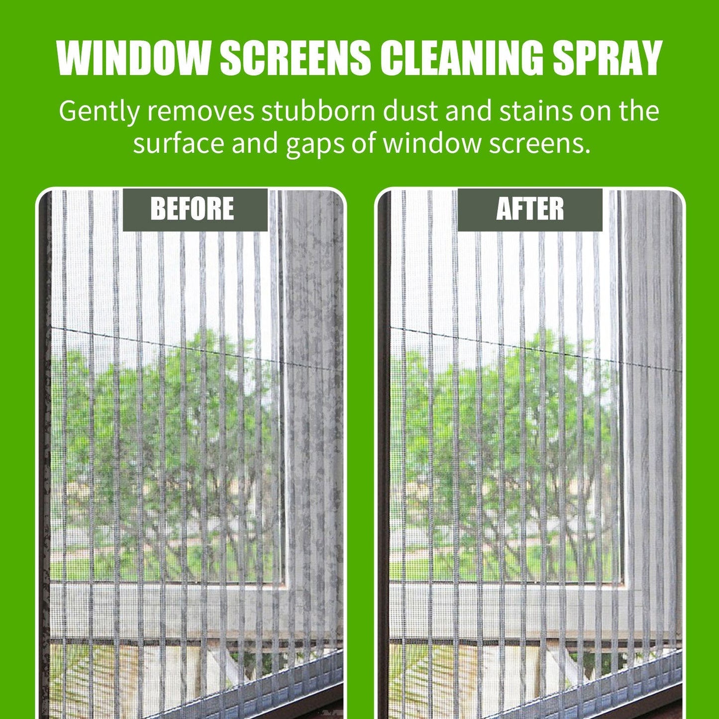 Window Cleaning Spray, Window Screen Cleaning Strong Decontamination Oil Stain Clean Bright Foam Spray - Korvel