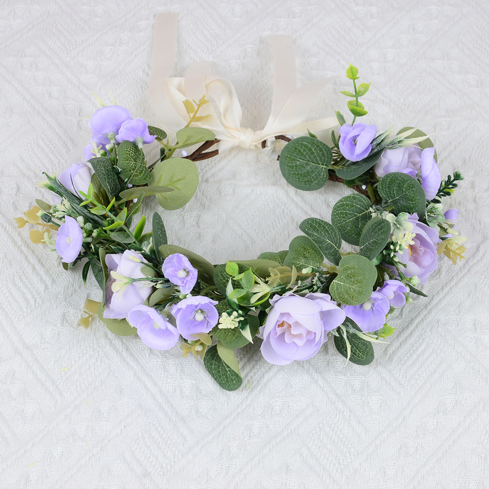 Elegant Flower Garland Hair Wreath for Special Occasions