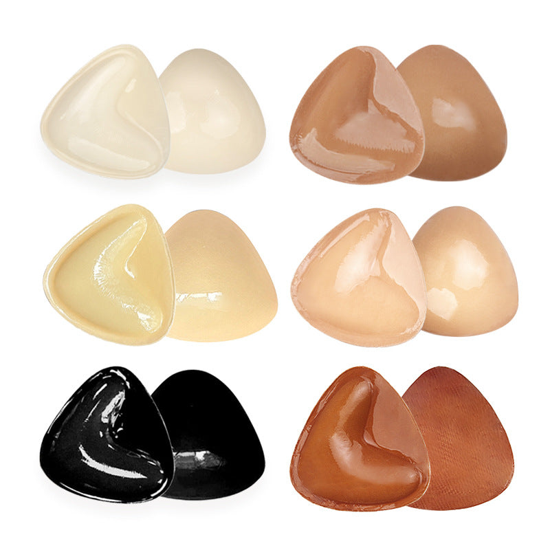 Triangle V-shaped thickened sponge chest patch small chest display large female double-sided self-adhesive chest pad - Korvel