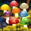 Solar mushroom light lawn LED ground plug light string outdoor waterproof one to eight plant decorative light - Korvel