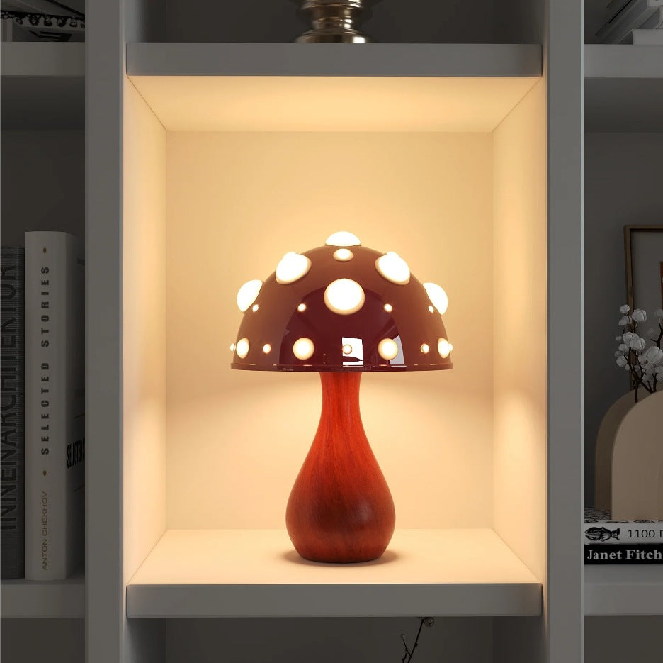 Mushroom Decorative Desk Lamp Bedroom Headboard Dimming Atmosphere Student Dormitory Desktop Night Light - Korvel