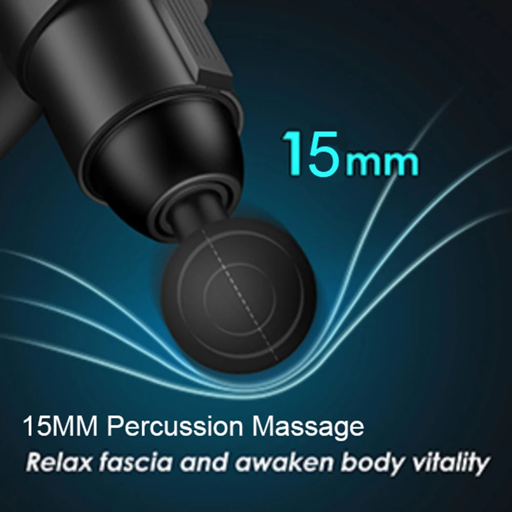 24V  Lcd Touch Adjustment 12 Gears Lcd Screen Sports Muscle Deep Tissu Fascia Mini Massage Gun With Lcd Display - Korvel