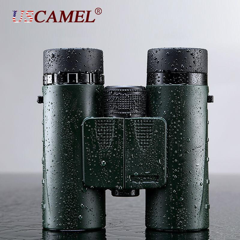 Military HD Compact Binoculars 8x32 Optics Telescope Zoom Powerful Vision Objective Lens Army Green for Hunting Sport USCAMEL - Korvel