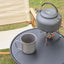 Outdoor Furniture Balcony Lightweight Portable Aluminum Height Adjustable Small Round Outdoor Folding Picnic Camping Table - Korvel