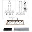 Farmhouse Chandeliers With 5 Bulbs For Dining Room Walnut - Korvel