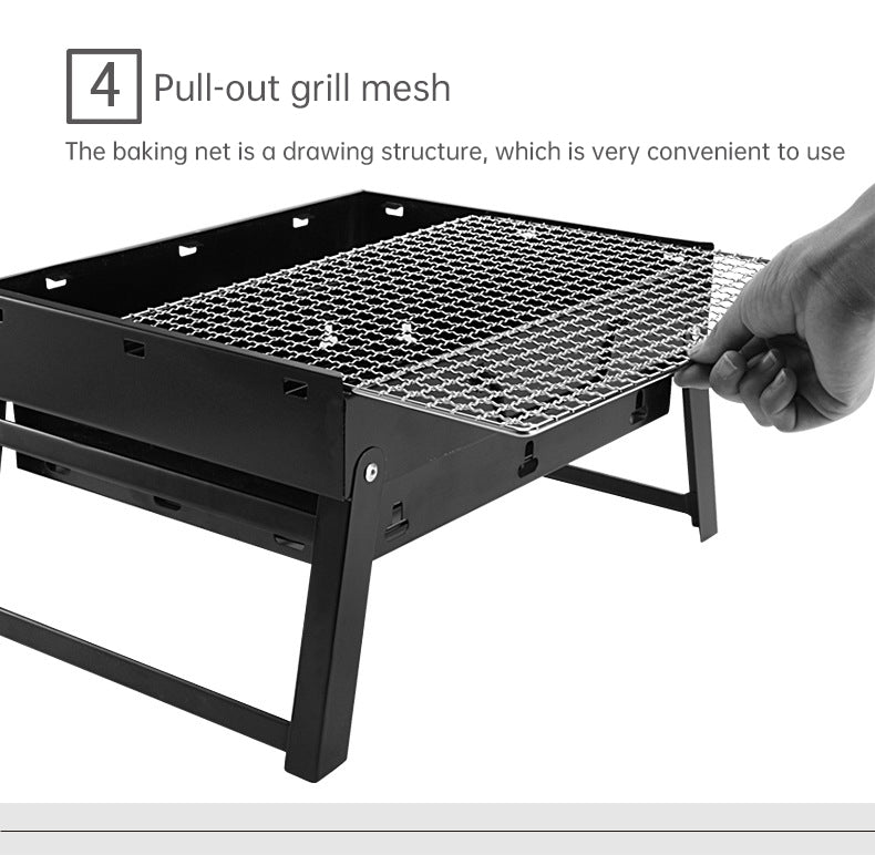 Portable Charcoal Grill - Large Outdoor Barbecue