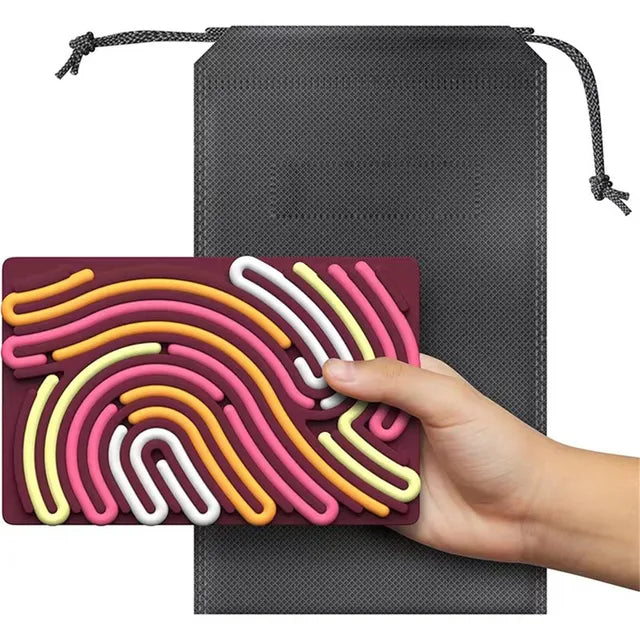 Sensory Activity Board - Premium Silicone Calm Down Toy