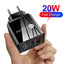 Chargeur de téléphone mobile rapide 20W PD QC3.0