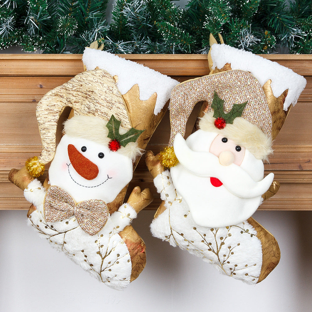 Bolsa de Regalo de Calcetines Decorativos Navideños Premium