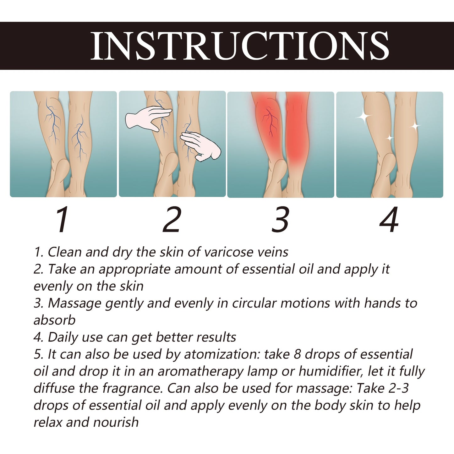 Chamomile Leg Essential Oil for Skin Care and Relaxation