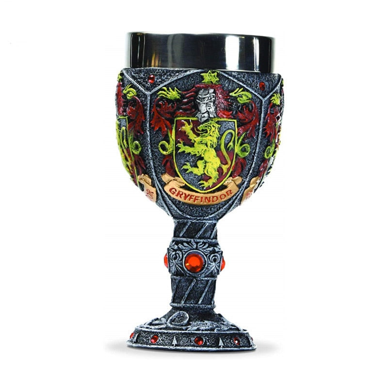 Creative Stainless Steel Goblet & 3D Resin Coffee Cup Artistic Goblet Resin Wine Glass Cups Drinkware Mugs - Korvel