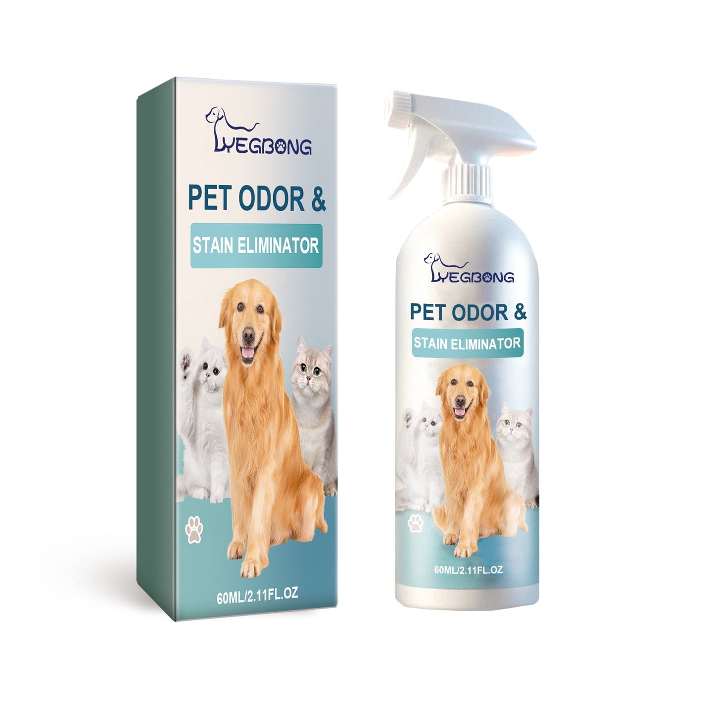 Spray Éliminateur d'Odor et de Taches pour Animaux de Compagnie Premium