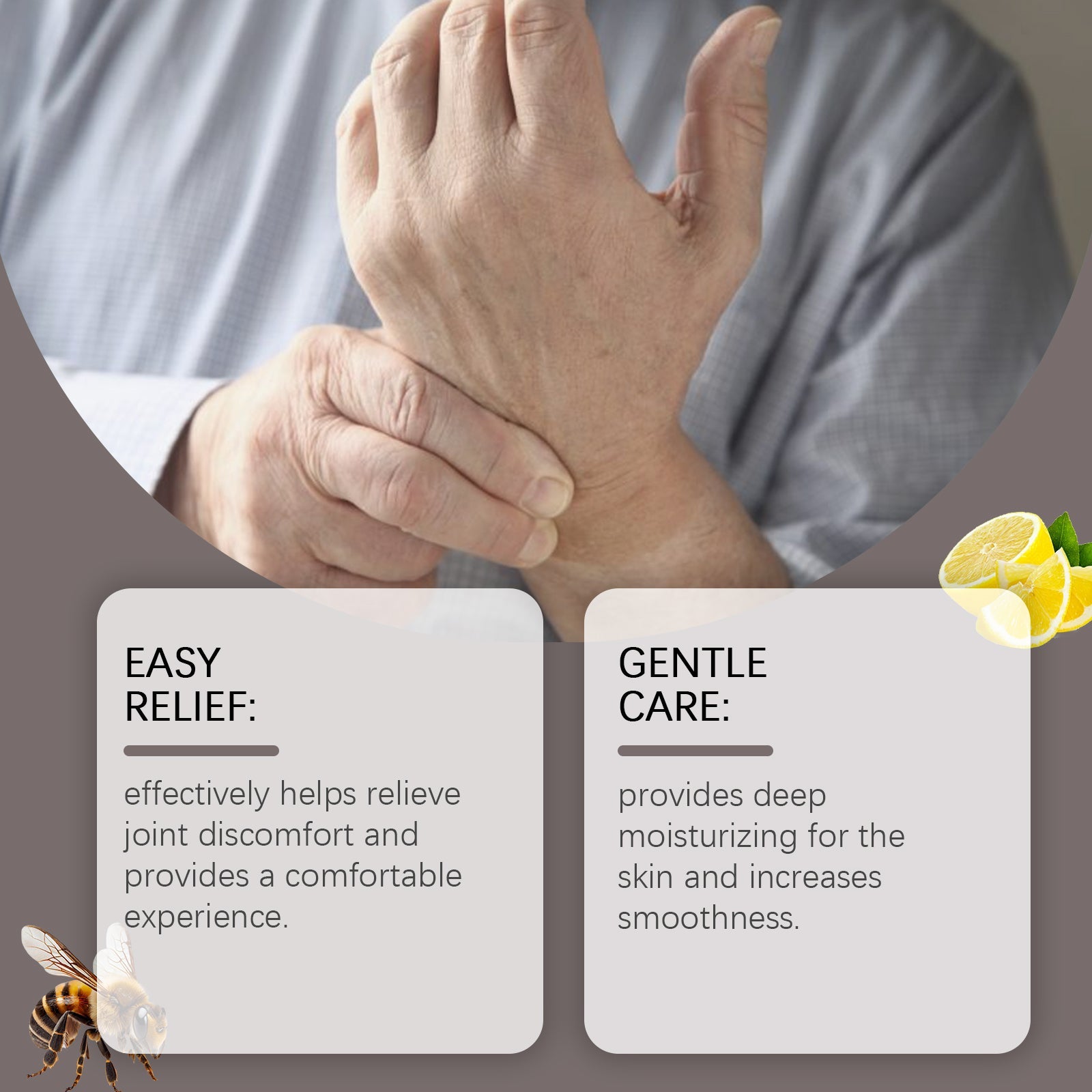 Bee Venom Joint Care Cream Daily Relief Body Joint Muscle Discomfort With Topical Massage Treatment Cream - Korvel