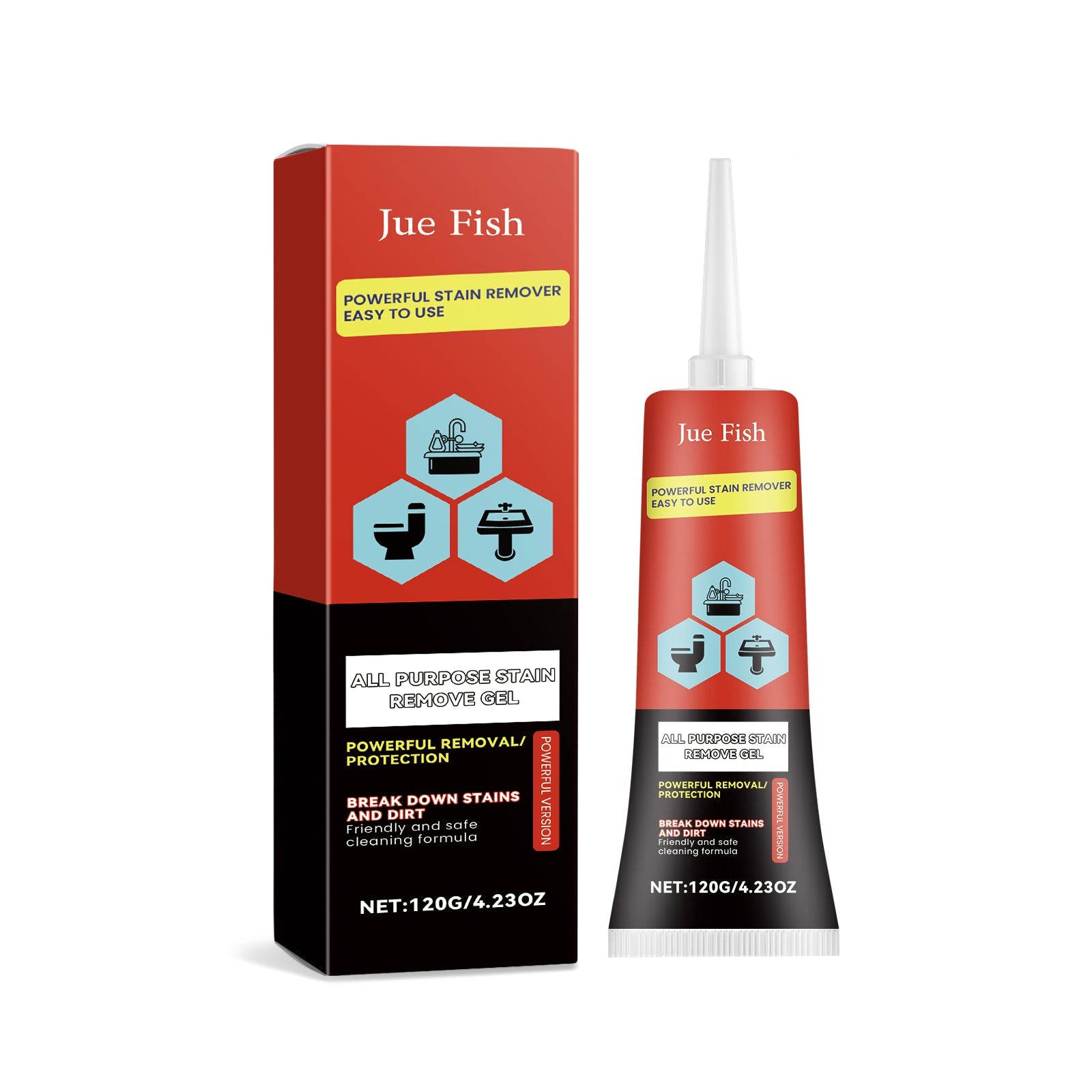 Multi-Purpose Stain Cleaning Gel, Cleaning Kitchen And Bathroom Grease Stains Multi-Effect Cleaner - Korvel