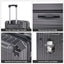 Luggage Set 4 pcs (20"/24"/29"/Travel Bag), PC+ABS Durable Lightweight Luggage with Collapsible Cup Holder, TSA Lock, Gray - Korvel