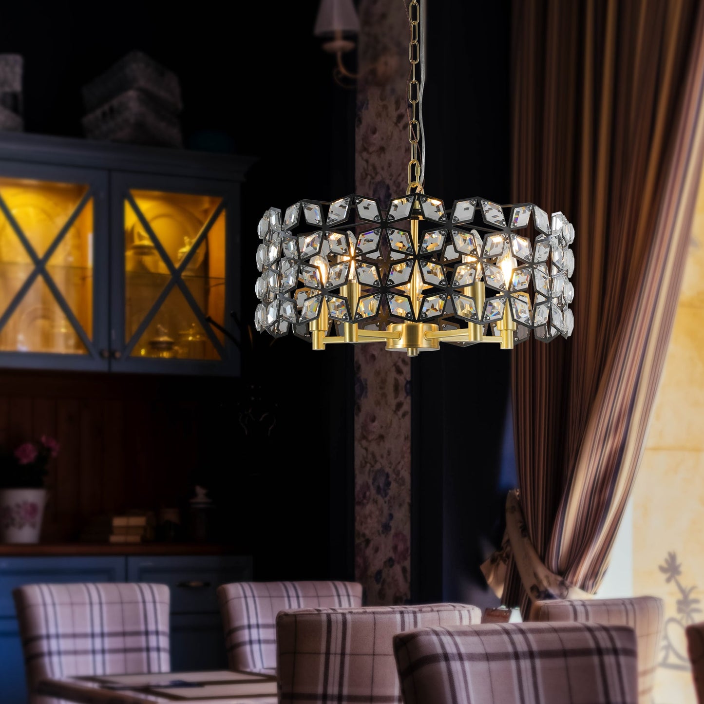 Modern Crystal Chandelier for Living-Room Round Cristal Lamp Luxury Home Decor  Light Fixture - Korvel