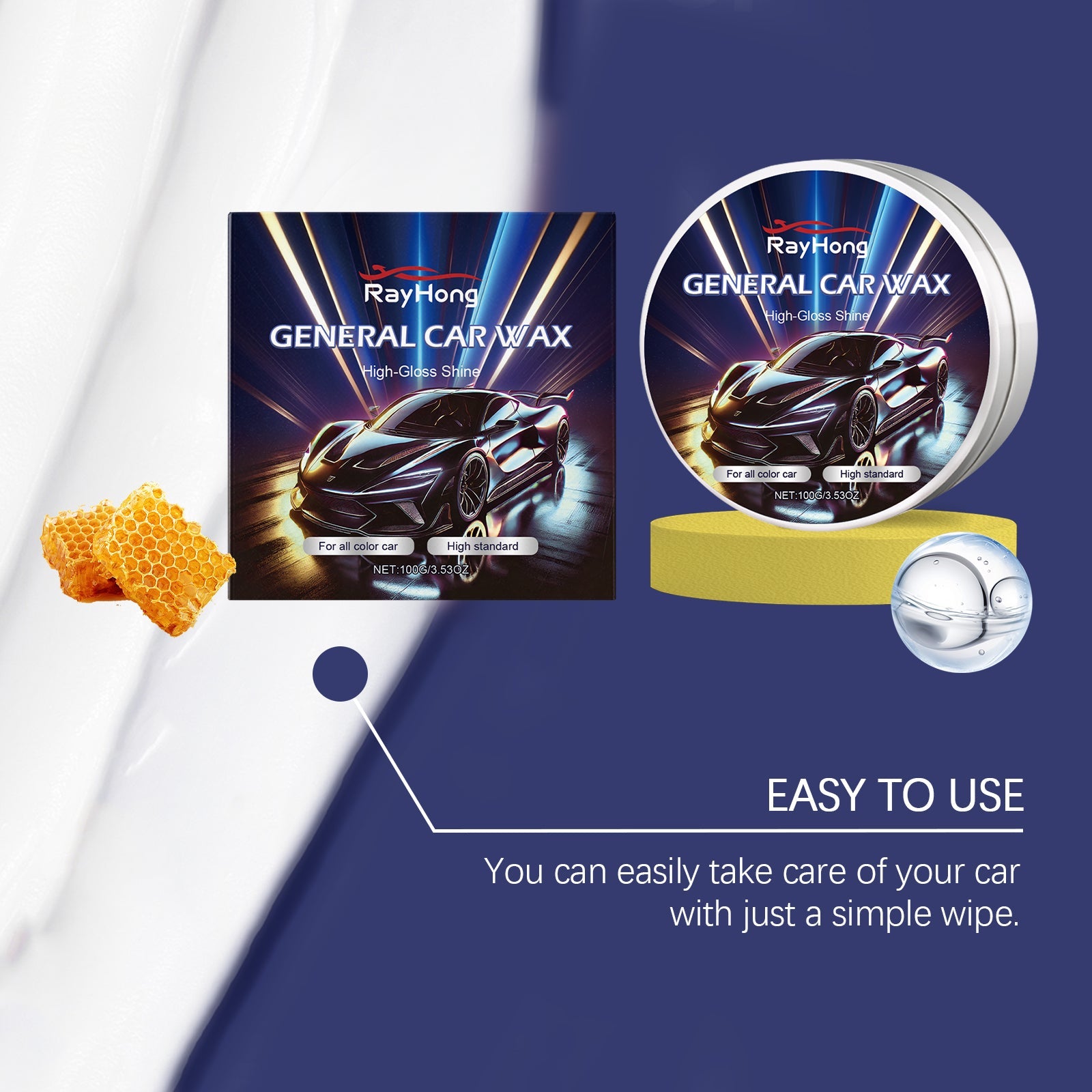 Car Paint Maintenance Cream Car Paint Scratch Care Polishing Waxing Cream Repair Tool - Korvel