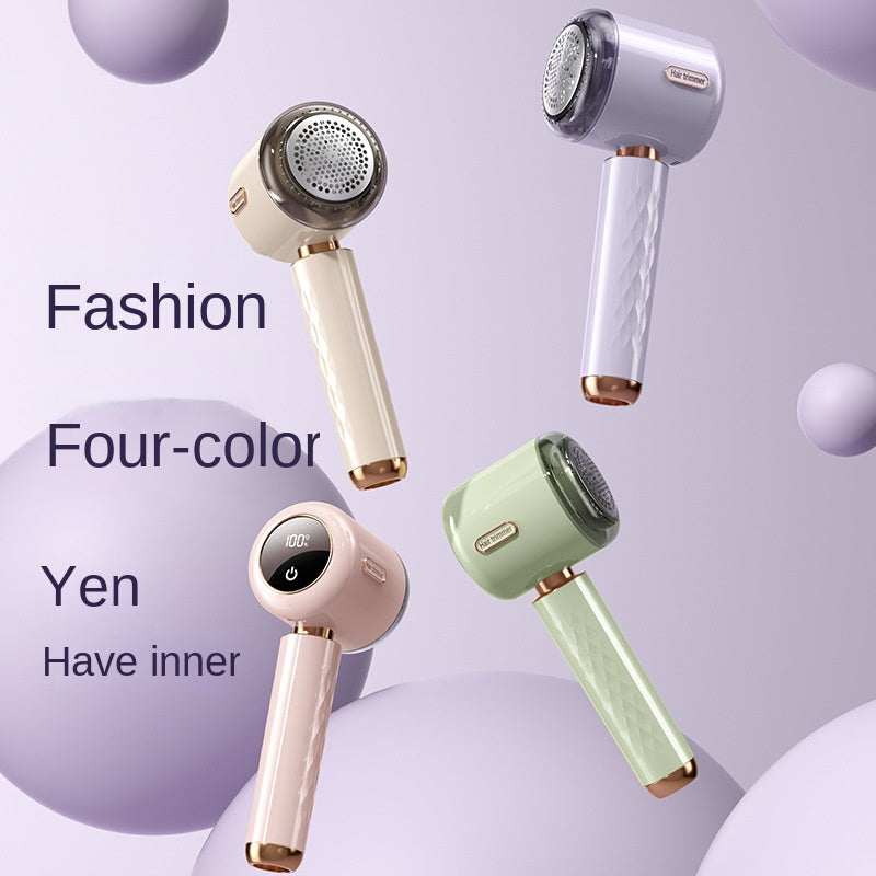 Fuzz Trimmer with Digital Display for Home Use, Rechargeable Sweater Defuzzer and Hair Remover 2-in-1 - Korvel