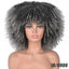 Female Hair African Small Curly Hair Explosion Head Black Chemical Fiber Wig Full Head Set - Korvel