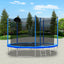 12FT Trampoline for Adults & Kids with Basketball Hoop, Outdoor Trampolines w/Ladder and Safety Enclosure Net for Kids and adult - Korvel