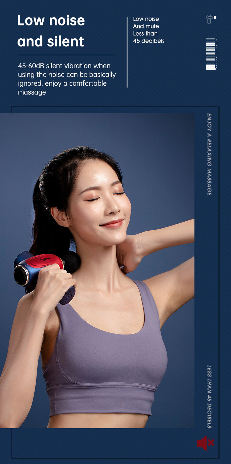 CP-F10 fascia gun muscle massager cervical muscle relaxer electric menstrual gun leg electric - Korvel