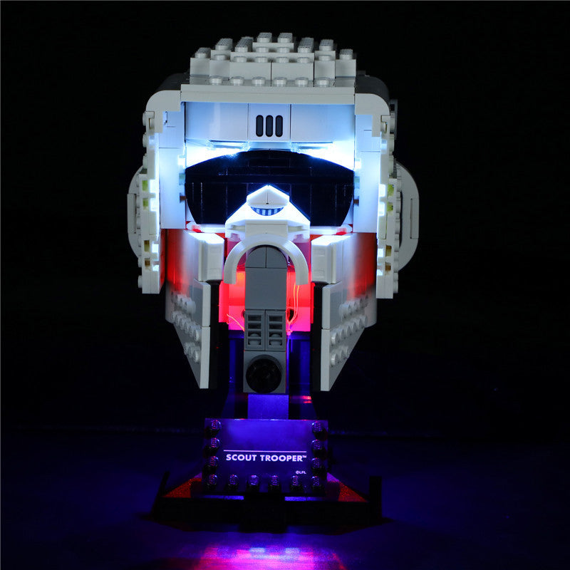 YEABRICKS LED Lighting for LEGO Star Wars Scout Helmet