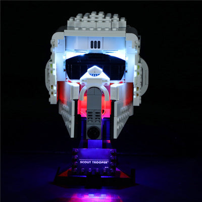YEABRICKS LED Lighting for LEGO Star Wars Scout Helmet