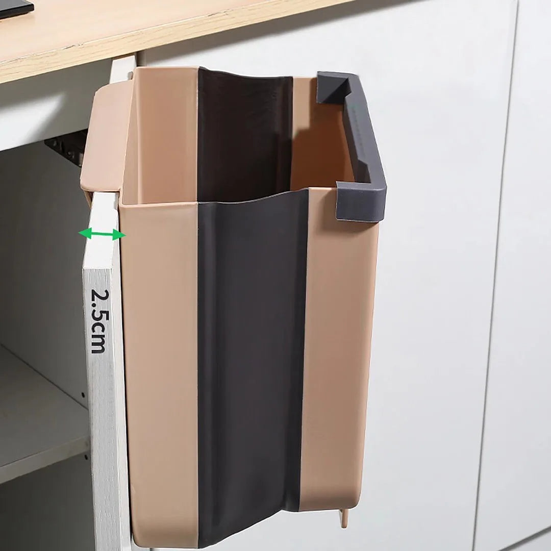 Kitchen Trash Can Portable Foldable Large Car Waste Bin For Bathroom Kitchen Cabinet Door Wall-mounted Kitchen Storage Boxes - Korvel