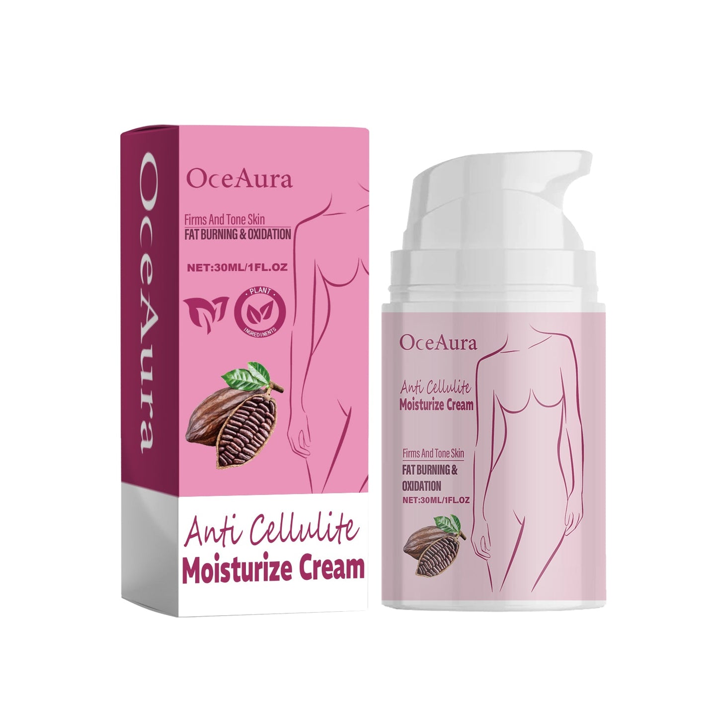 Anti Cellulite Moisturize Cream, Tighten The Thighs, Belly In Shaping Curve Shape Moisturizing Body Cream - Korvel