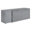 Queen Size Murphy Bed with Rotable Desk  Gray - Korvel