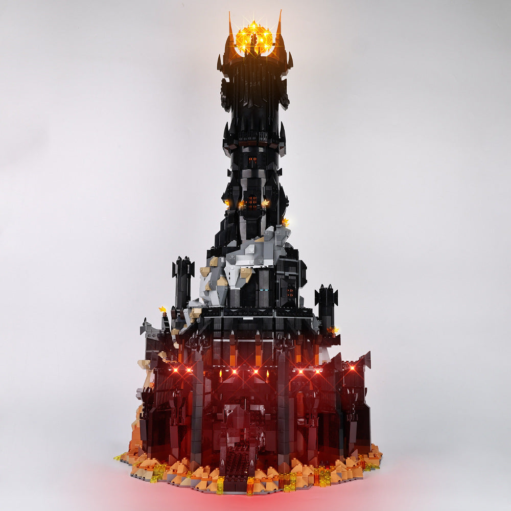 Suitable for LEGO 10333 Lord of the Rings Baladu Black Tower LED building blocks toy lighting fixtures light sets - Korvel