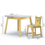Juego de Mesa y Sillas para Niños de 5 Piezas - Mesa de Madera para Niños con 4 Sillas de Dibujos An