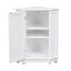 Modern White Triangle Corner Bathroom Cabinet with Adjustable Shelf